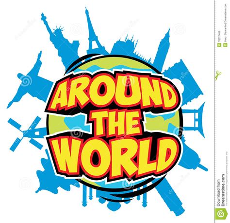 Around The World Royalty Free Stock Images - Image: 33227469