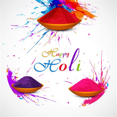 Beautiful Gulal Colorful Background Of Holi Festival Grunge Design
