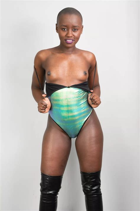 Shiny Metallic Swimsuit Nudes By Baldgirl Shaza