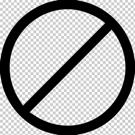 No Symbol Circle Png Clipart Angle Area Black And White Brand