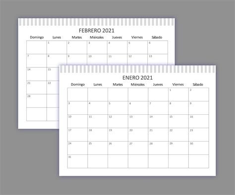 Kit Imprimible Calendario 2021 Planificadores Mensuales Almanaque
