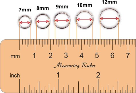 Measuring Earrings Diameter Size Nose Ring Sizes Hinged Ring