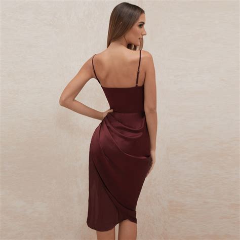 lovely wine midi dress shopmyde