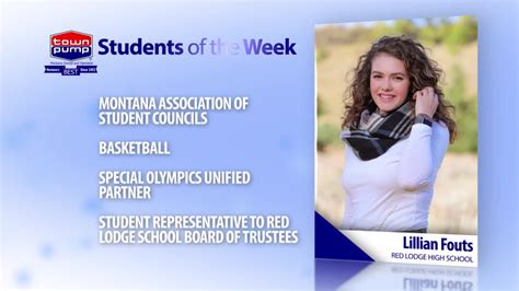 Students Of The Week Lillian Fouts And Ava Graham Of Red Lodge High School
