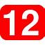 Number 12 Red Background Clip Art At Clkercom  Vector Online