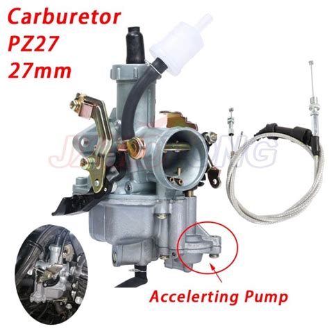 【hot】☽ pz27 27mm motorcycles carburetor with accelerating throttle 4 stroke cg125cc 150cc 200cc