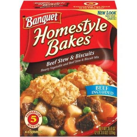 Banquet Homestyle Bakes Beef Stew And Biscuits 3560 Oz Reviews 2021