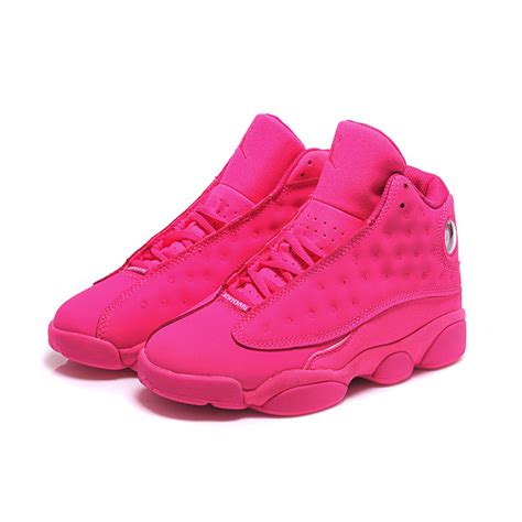 Women Air Jordan 13 All Pink Women Jordan Shoes Women Jordans Shoes