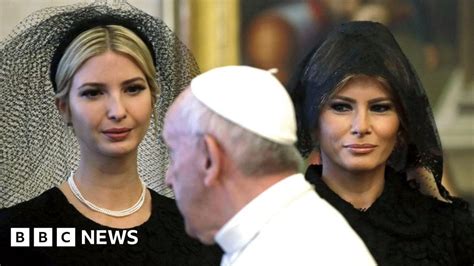 Melania Trump In Black At The Vatican Why Bbc News