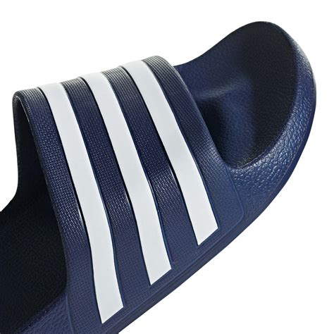 Adidas Adilette Aqua Mens Pool Flip Flop Slide Sandal Navy Bluewhite