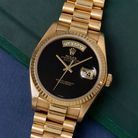 Rolex Day Date 18038 Onyx Amsterdam Vintage Watches