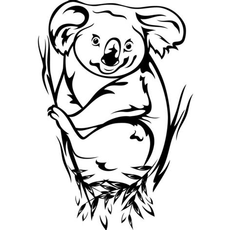 Coloriage Koala Au Crayon Pour Enfant Dessin Gratuit à Imprimer