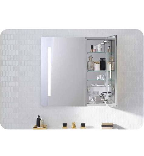 Robern Ac3030d4p2l Aio 30 Wide Dual Door Medicine Cabinet With