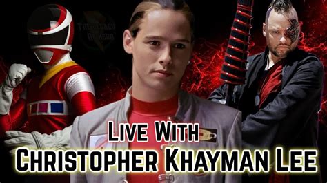 Live With Christopher Khayman Lee Andros Of Power Rangers In Space