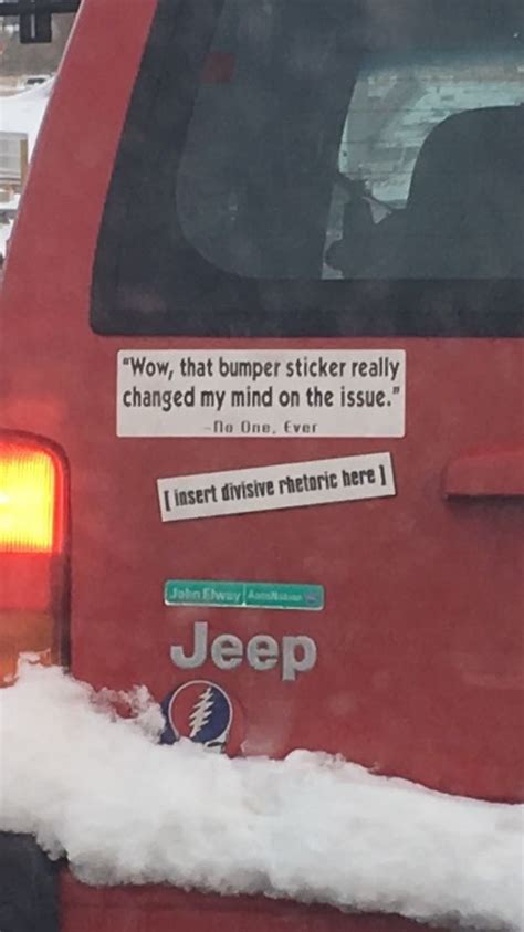 Bumper Sticker Wisdom Meme Guy