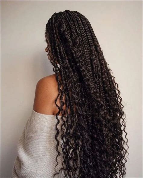 50 Box Braids Protective Styles On Natural Hair With Full Guide Coils