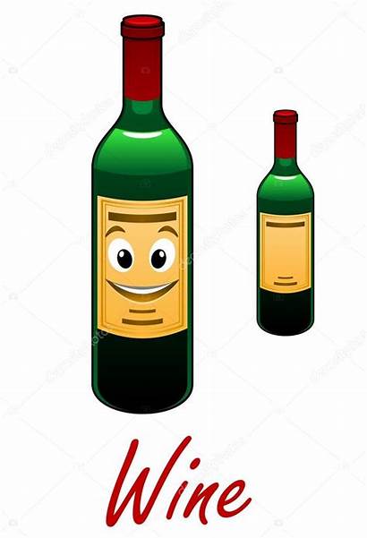 Wine Bottle Vino Cartoon Bottiglia Vin Fumetto