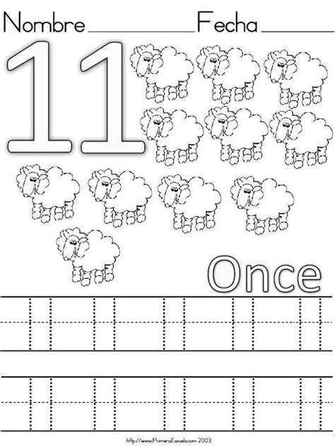 Fichas De Numeros Del 11 Al 20 Tracing Worksheets Preschool