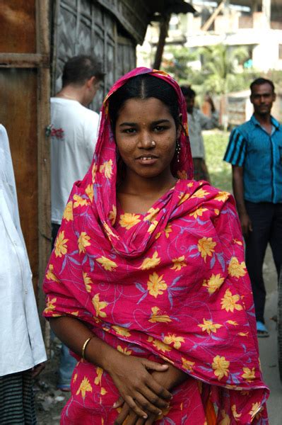 Young Bangladeshi Woman In A Pretty Dress Fatulla Photo Brian