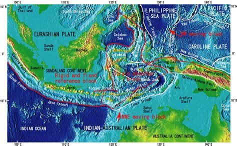 Tectonic Map Of Indonesia And Its Surrounding Areas An On Line Global