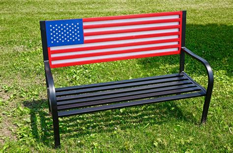 American Flag Bench Jim Wallace Flickr