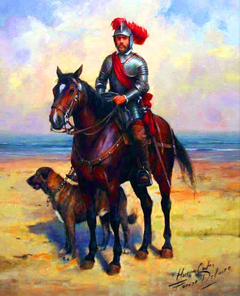 Hernán Cortés Conquistador Military Art Historical Art