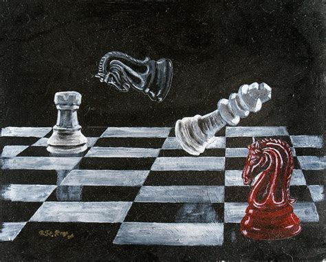 Chess Painting By Richard Le Page Pixels