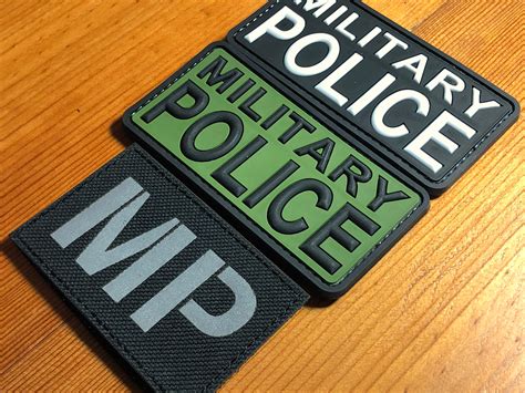 Pvc Military Police Patch Morale Airsoft Tactical Uniform Etsy
