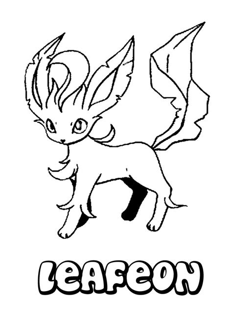 Flareon Pokemon Coloring Pages At Free Printable