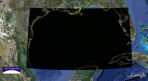 Nighttime Satellite Image Gulf Of Mexico September 26 2011 Skytruth