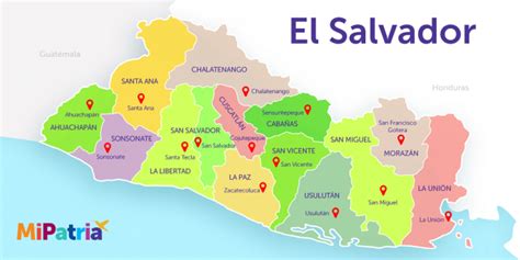 13 Mapas Utiles De El Salvador Actualizado 2019