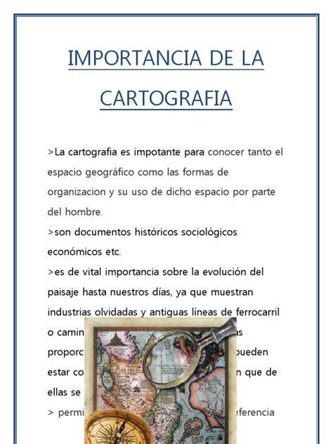 Importancia De La Cartografia L Cartografía Geografía