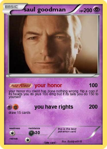 Pokémon Saul Goodman 23 23 Your Honor My Pokemon Card