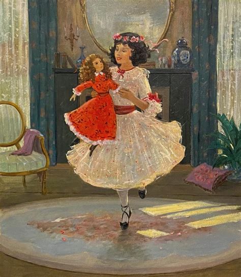 Sold Price Christa Kieffer Painting Girl And Doll February 1 0122 7