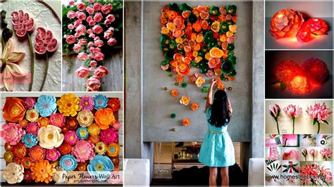 45 Beautiful Diy Wall Art Ideas For Your Home Paper Flower Art Paper