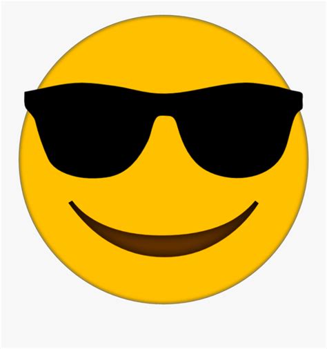 Sunglasses Emoji Transparent Background Free Transparent Clipart
