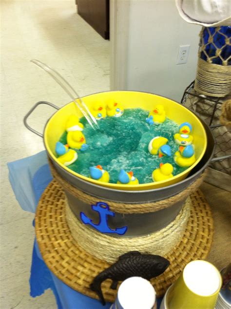 Baby bath punch ~ the punch was yummy too! Nautical punch bowl (With images) | Nautical baby shower ...