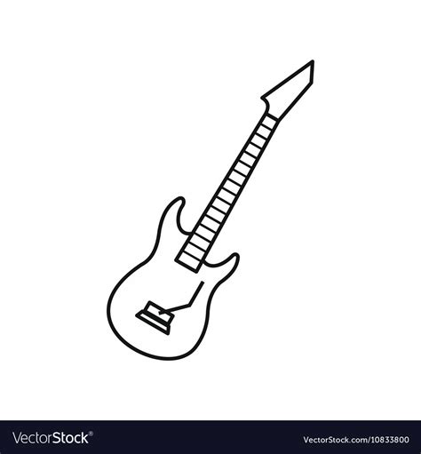 Outline Of Electric Guitar