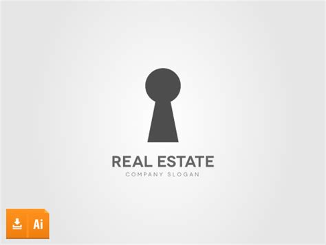 Key Real Estate Logo Vector Blugraphic
