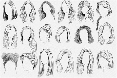 Hair Ideas Haare Zeichnen Gesichter Zeichnen Frisuren Zeichnen