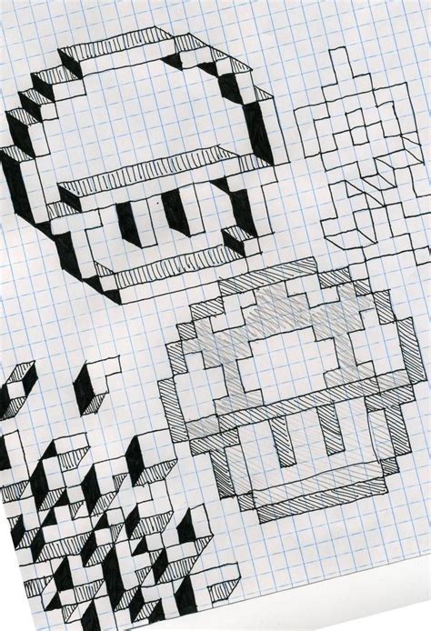 Graph Paper Fun By Utahdude On Deviantart Graph Paper Drawings Graph