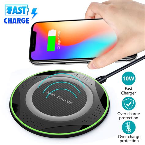 Eeekit Qi Wireless Fast Charger Cellphone Charging Pad Mat For Iphone