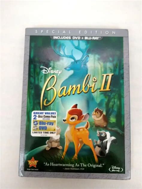 Disney Bambi Ii Special Edition 2006 Blu Ray And Dvd 2011 Release Slipcover New 20 00 Picclick