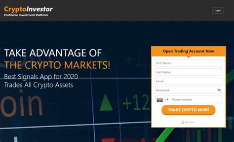Set your custom alerts based on market price, percentage movements, exchange listings and wallet monitoring. Crypto Investor App review - a very poor scam ALERT
