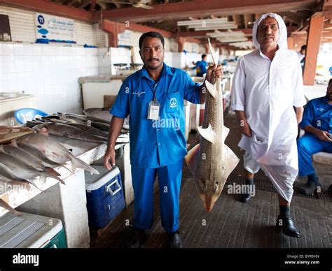 Sharjah Fish Market Dubai Uae Stock Photo Alamy