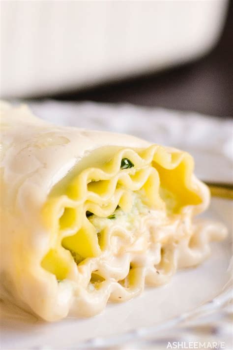 Chicken Alfredo Lasagna Roll Ups Ashlee Marie Real Fun With Real Food