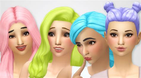 My Sims 4 Blog Base Game Hair Recolors By Noodlescc