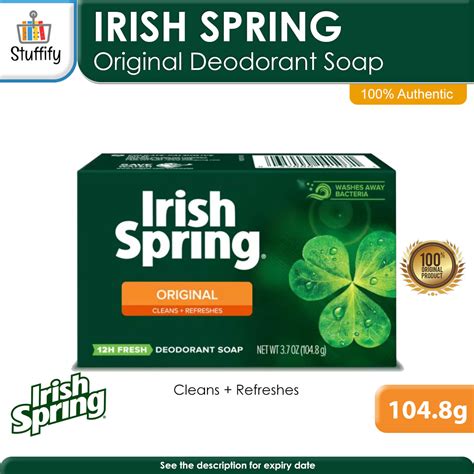 Irish Spring Deodorant Bar Soap Original Antibacterial 1 Bar Of 3
