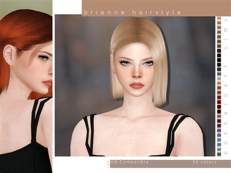 The Sims Resource Brienne Hairstyle By Darknightt Sims 4 Hairs