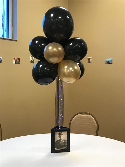 Black And Gold Balloon Centerpieces Lulu And Georgia Blog